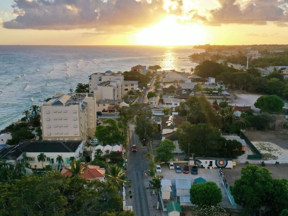 Aerial view of the property