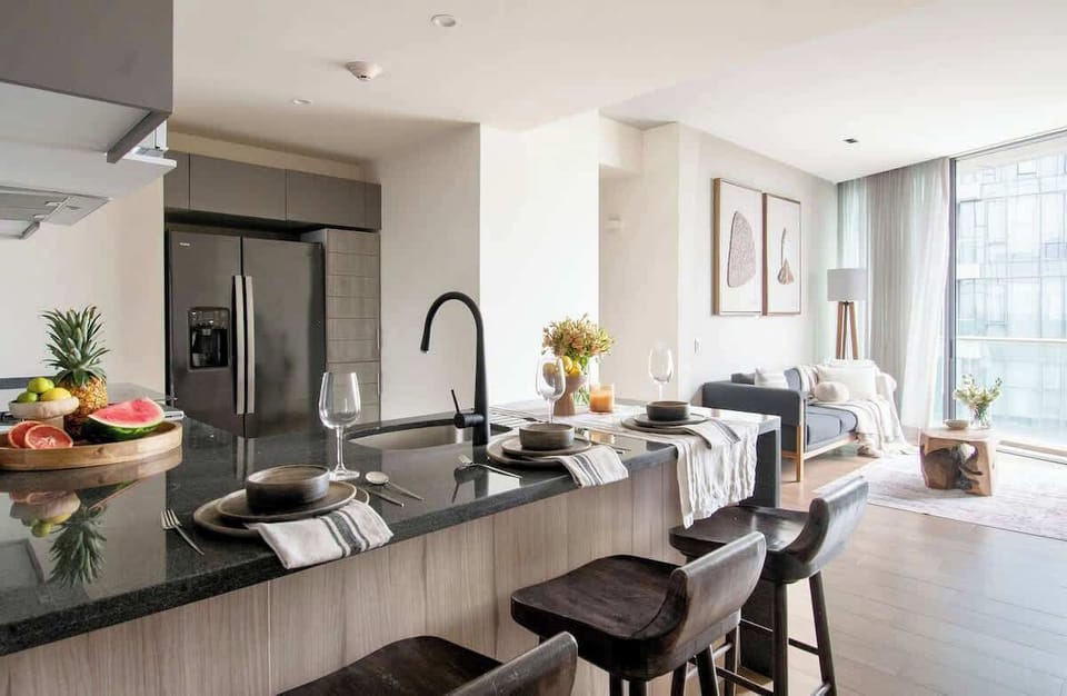 Gather around the island for breakfast, plan the day's adventures, or unwind with a glass of wine after experiencing the best of Polanco.