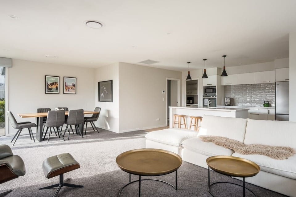 Dining table seats six