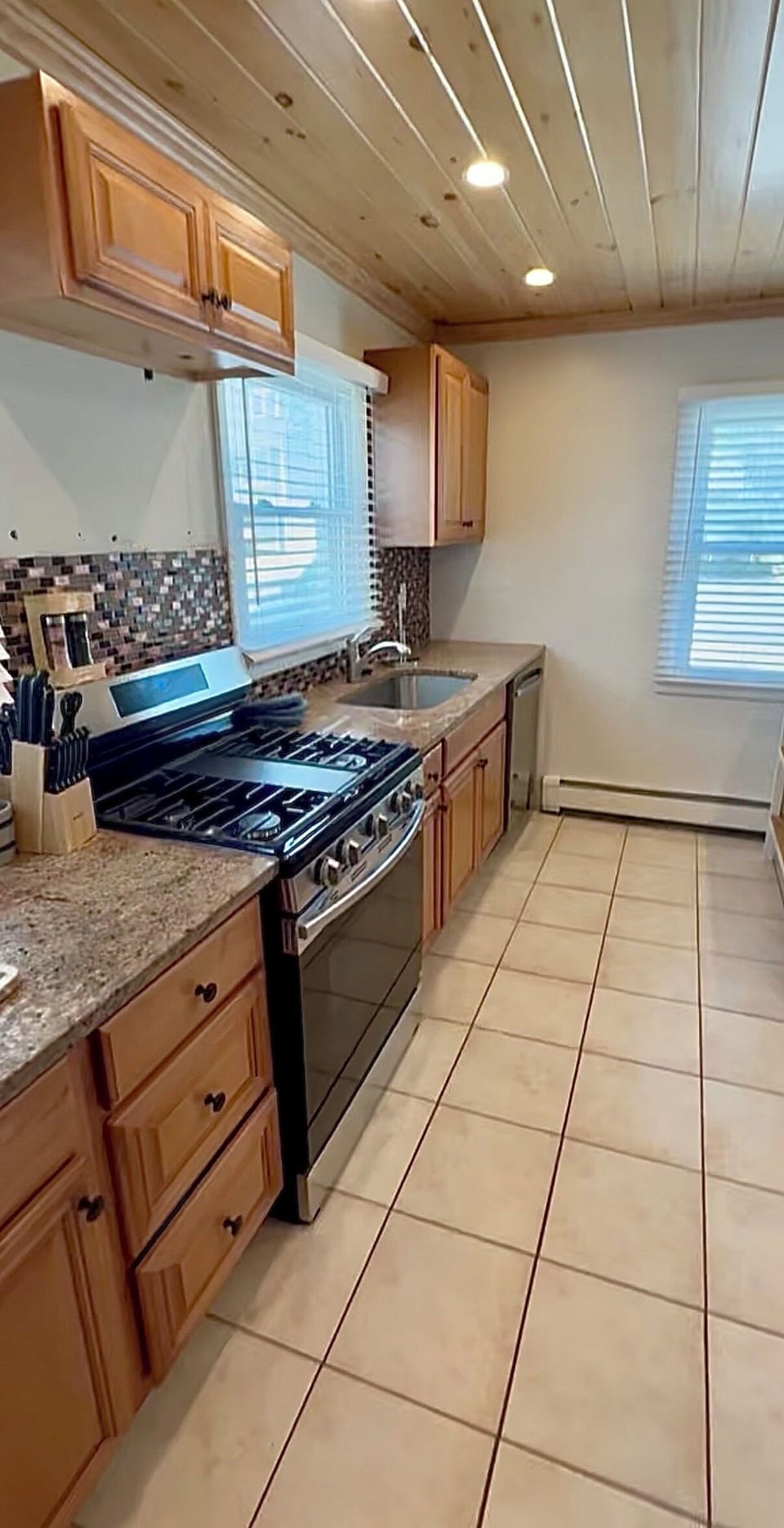 Street side house, renovated kitchen. Professional photos coming soon!