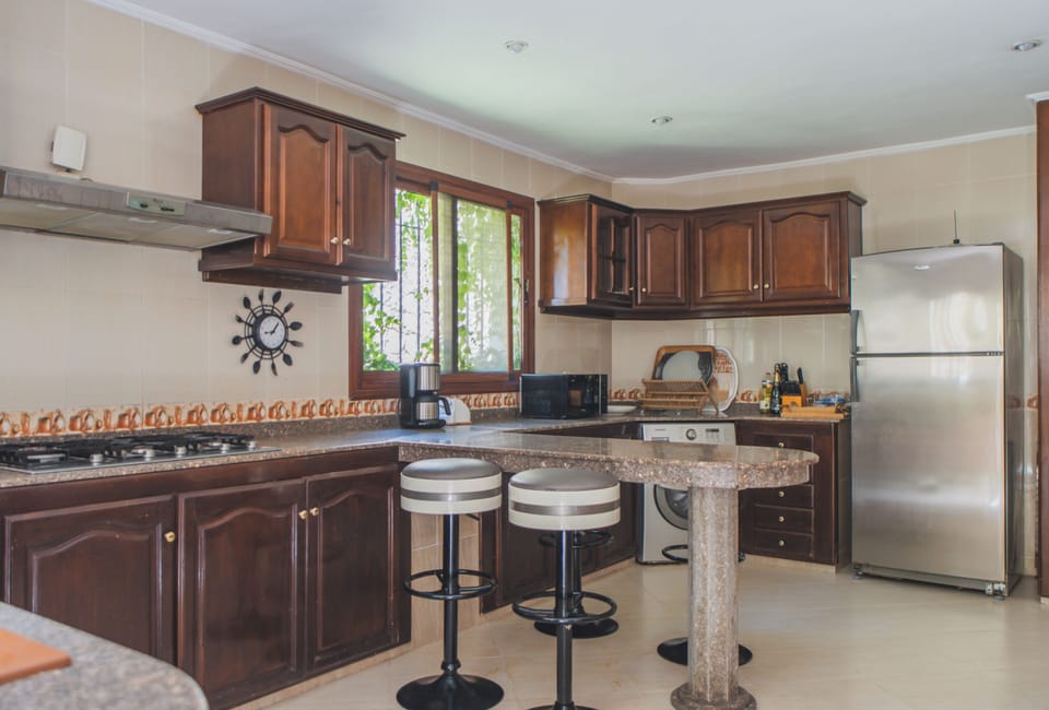 Fully equipped kitchen for all of your basic needs and purposes. 