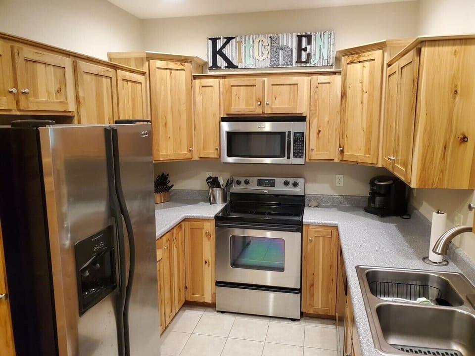 Fully stocked kitchen