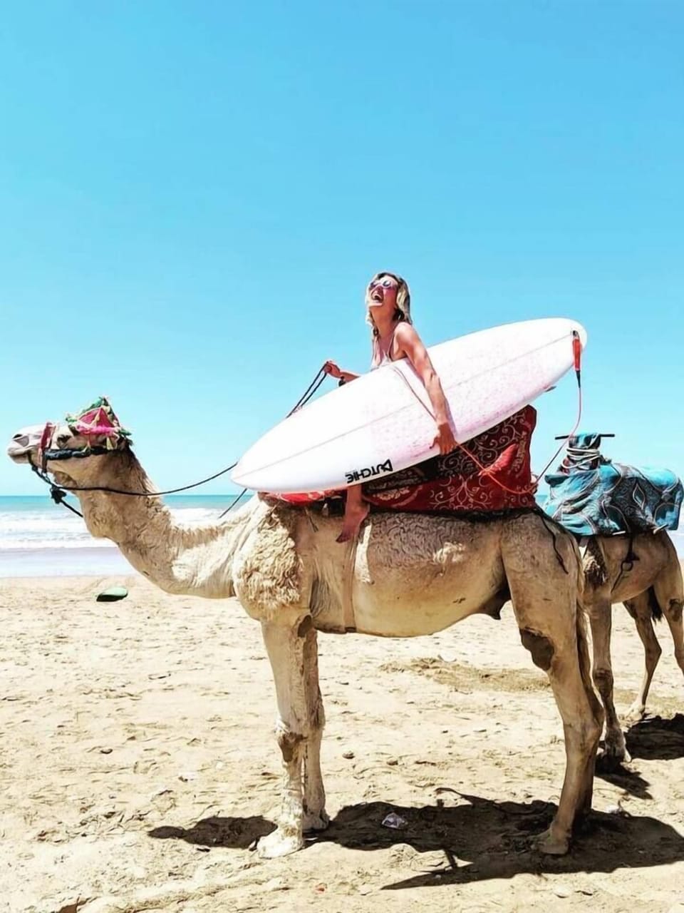 Only here can you surf, then ride a camel with your board like it’s totally normal. Because... it is.