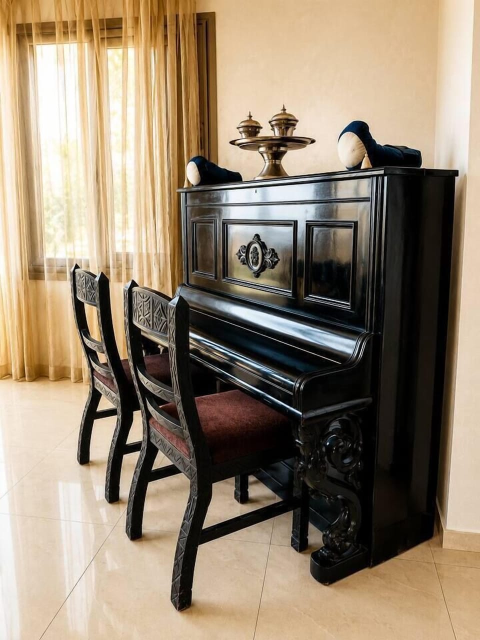 Add a touch of elegance to your stay with the villa's piano, creating the perfect atmosphere for evenings shared with loved ones.
