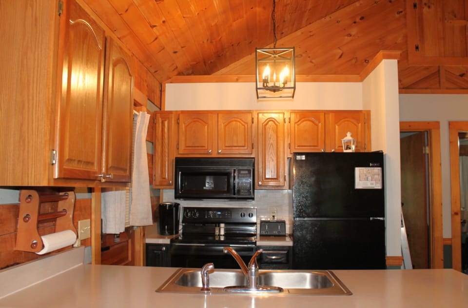 Kitchen provides all the essentials for cooking