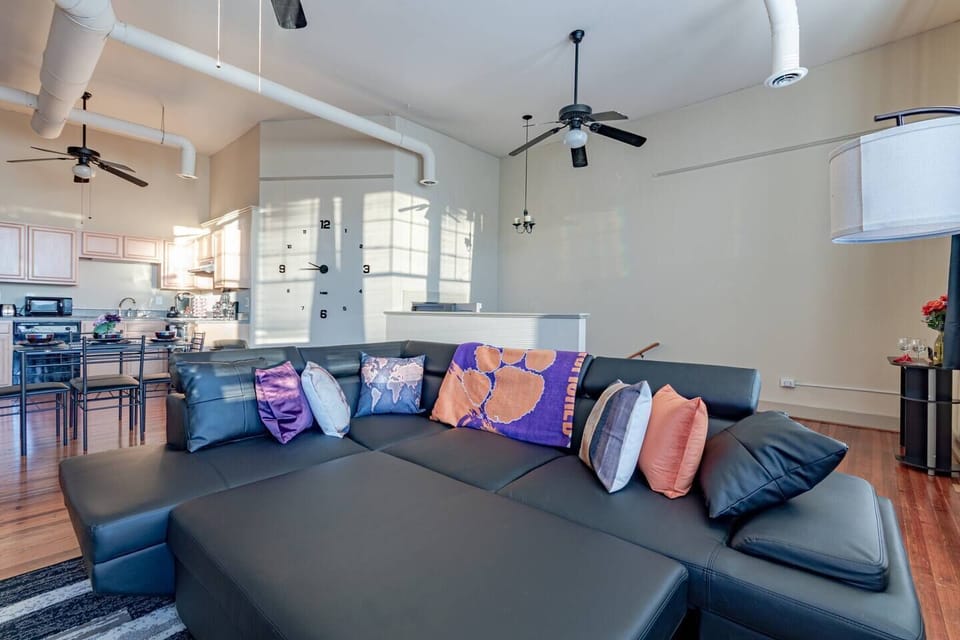 Comfortable pullout sofa for extra sleeping room