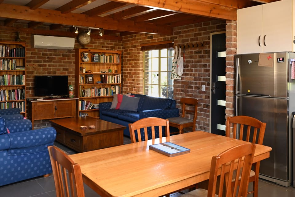 Home has plenty of shared space, as well as areas of privacy. Updated smart TV.