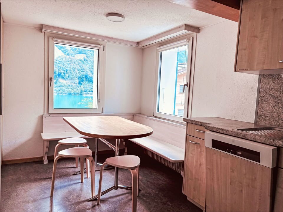 Flooring, Interior Design, Furniture, Floor, Room, Ceiling, Wood Stain, Countertop, Chair, Sink