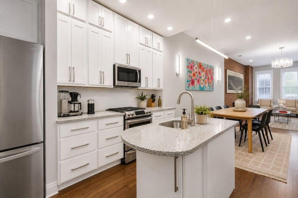 Fully equipped modern kitchen