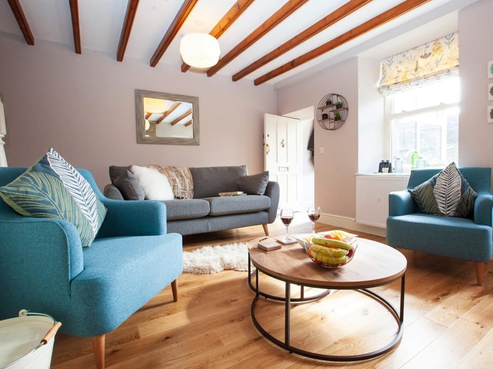The perfect spot to cosy up in front of the wood burner