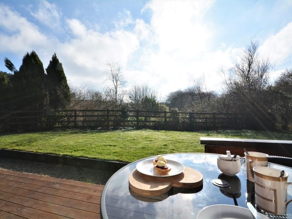 Enjoy a morning coffee to this view