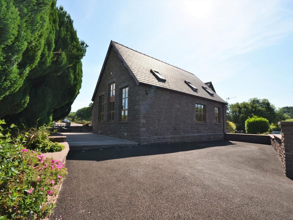 Approach to the property with ample parking