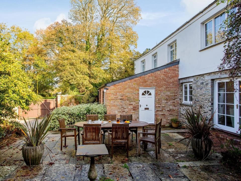 Enjoy an al fresco meal on the patio