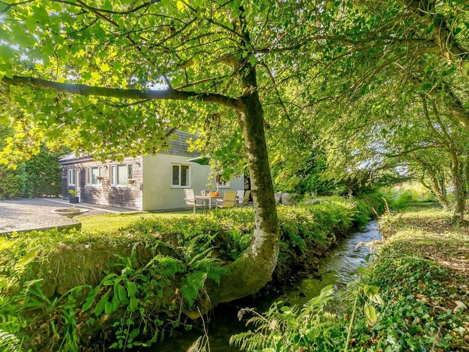 The 'Red River' winds it's way alongside the garden area and gives such a relaxing sounds