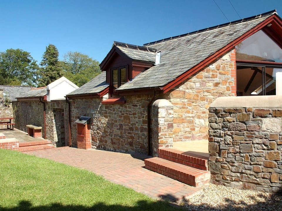 View towards the property and patio area