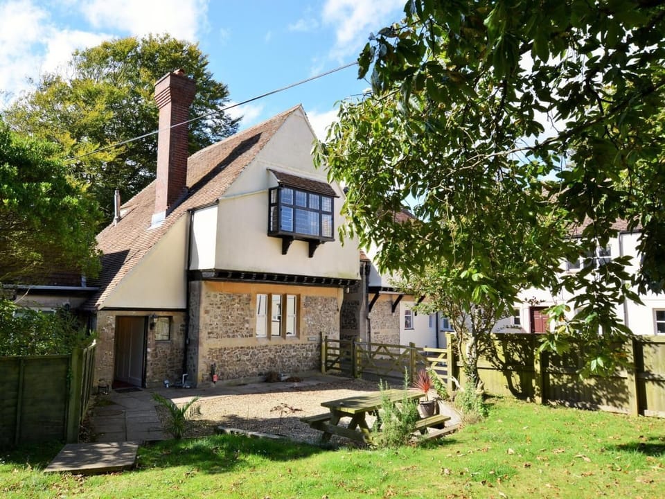 Looking towards the lodge from the garden