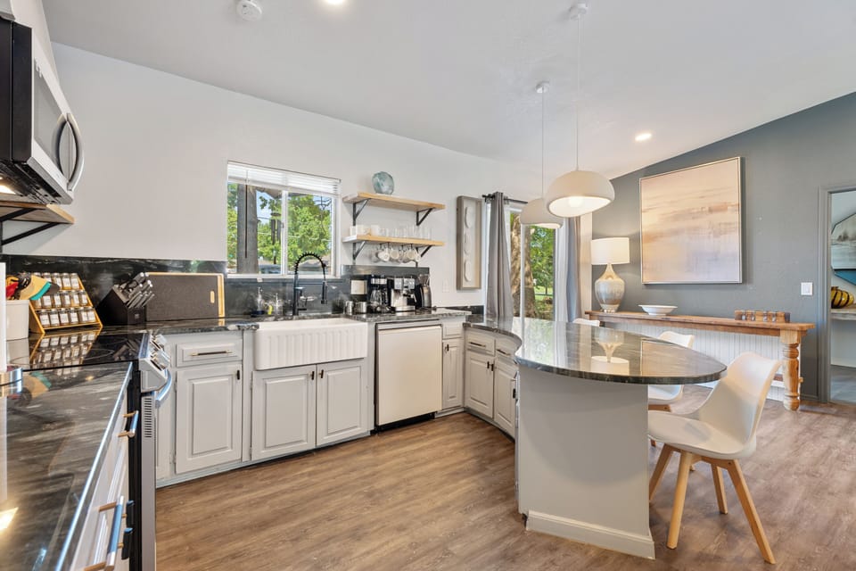 Enjoy a seamless flow between the living and kitchen spaces, designed for relaxation, entertaining, and unforgettable memories.