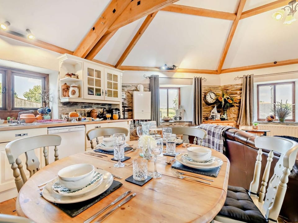 Ample dining space