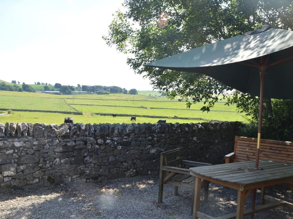 Enclosed outside seating area with lovely views