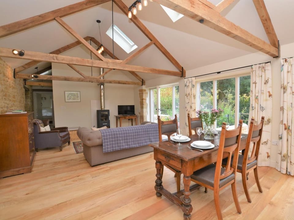 Bright and airy dining space