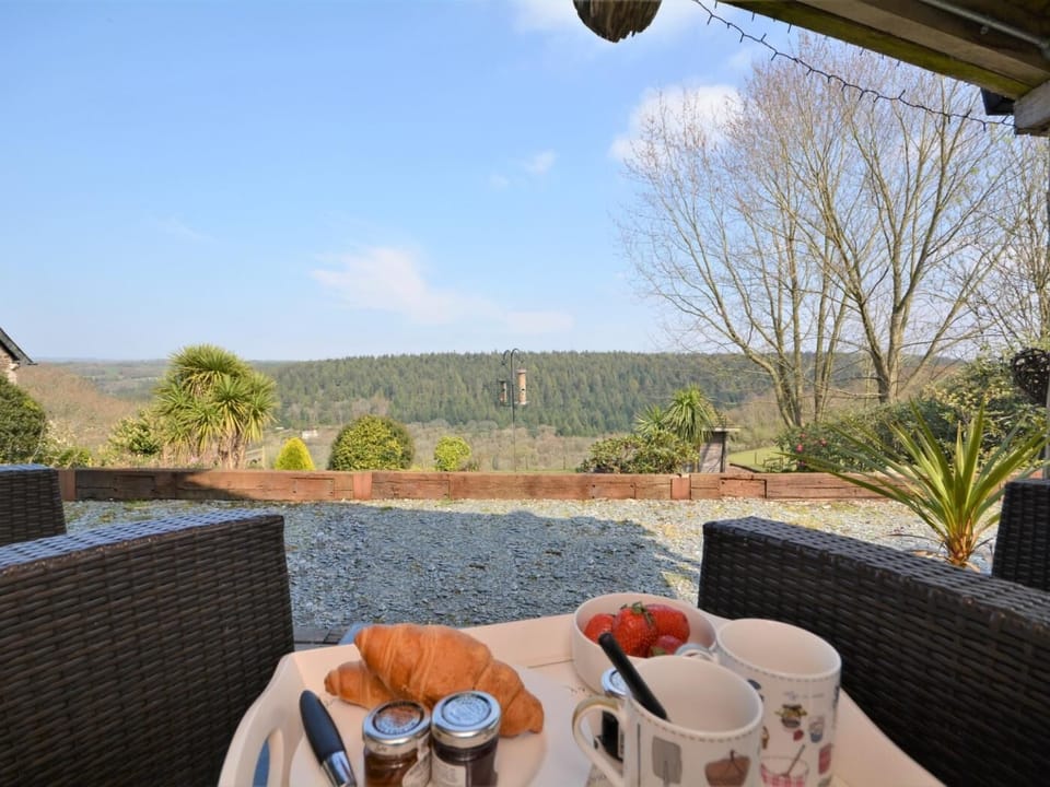 Admire the views from your undercover decking over breakfast
