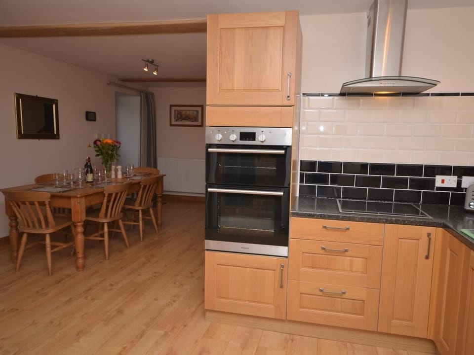 Spacious kitchen/diner with access to the small walled garden