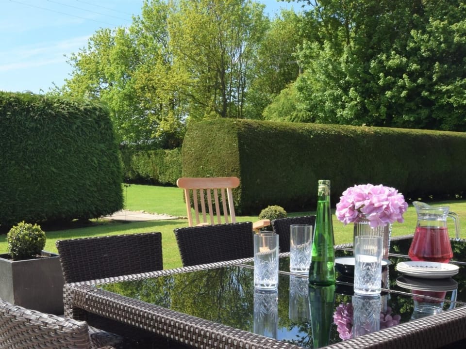 Enjoy some al fresco dining in the beautiful garden