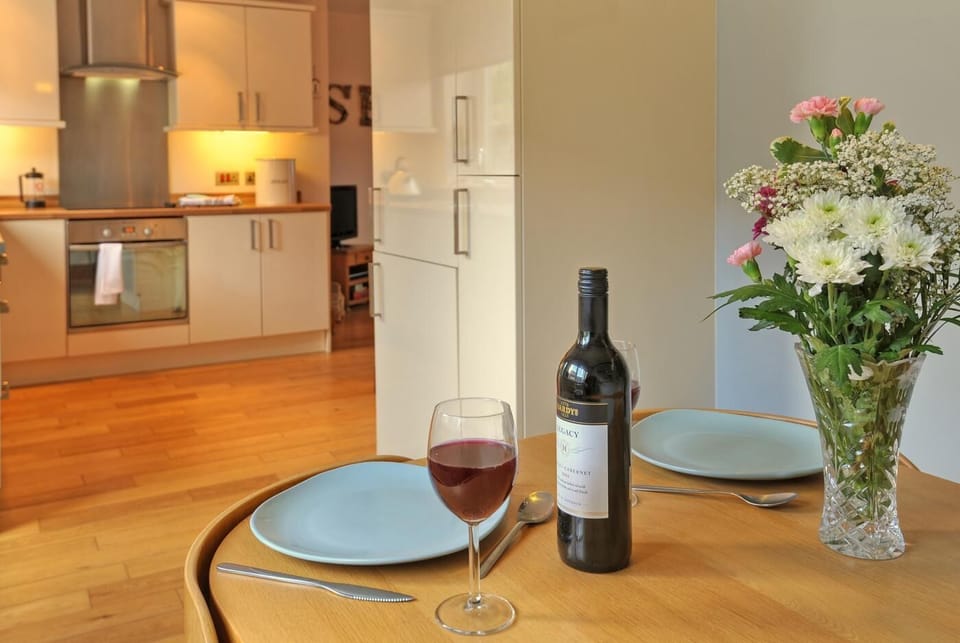 Dining area leading to kitchen