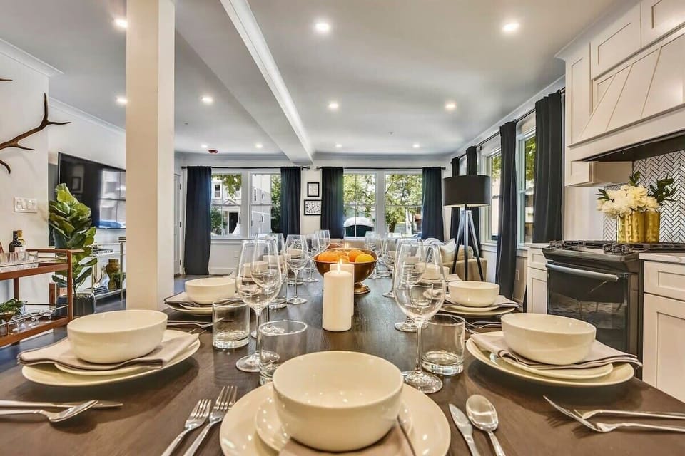 Dining Area | Dining Table with Place Settings | Unit on One Level