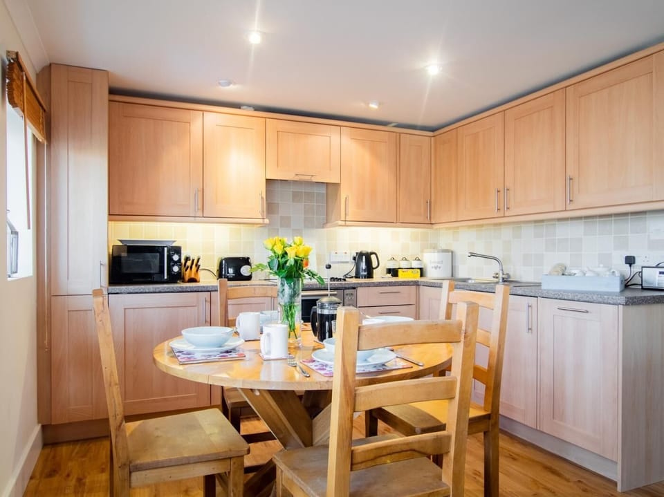 Enjoy leisurely meals around the dining table