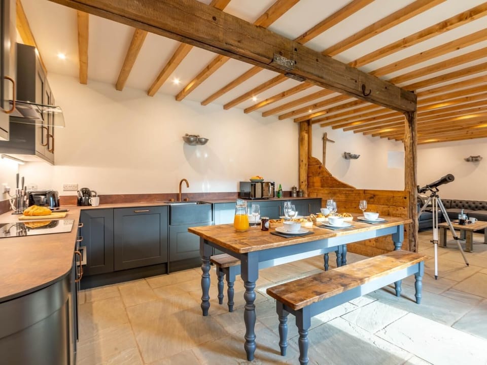 Enjoy breakfast in this stunning kitchen