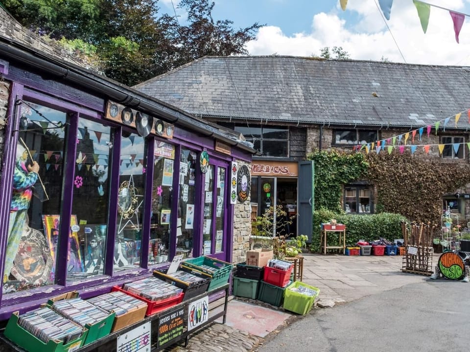 Browse the many independent shops and cafes of Hay-on-Wye