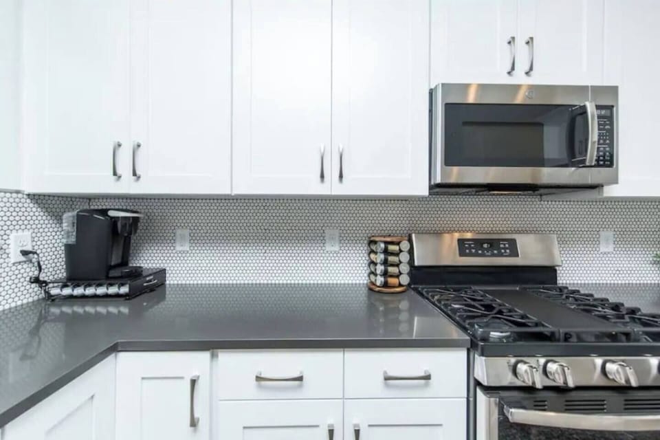 Cooking basics along with a coffee station provided
