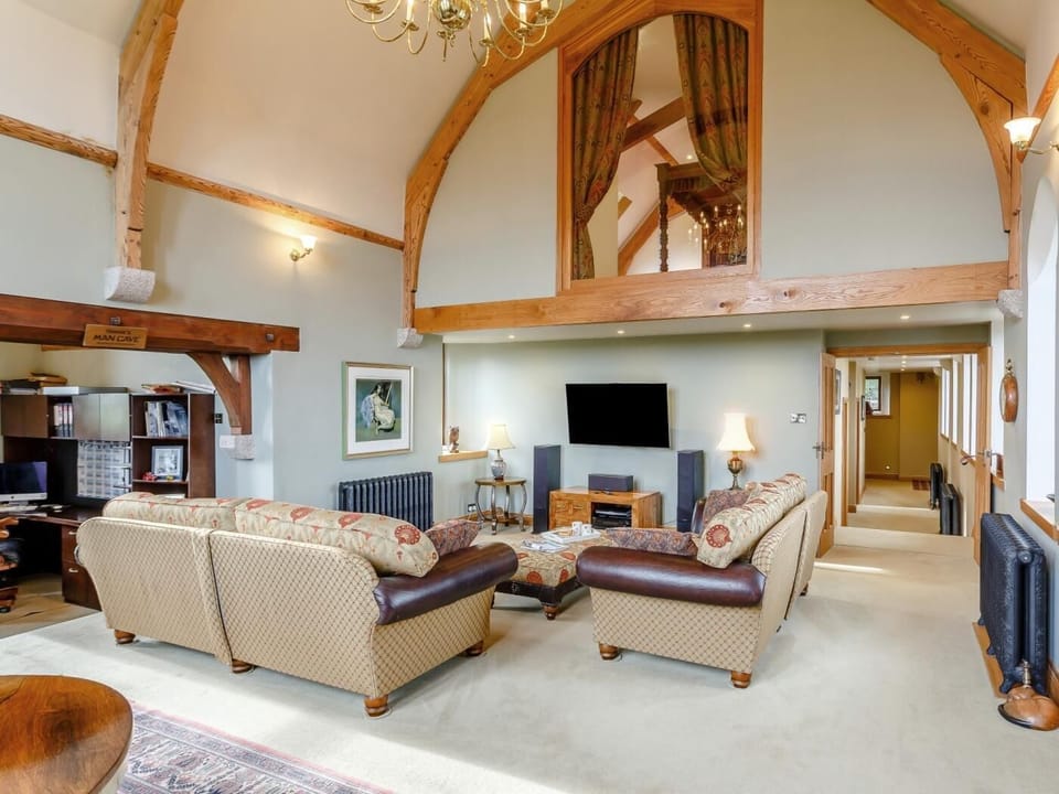 Superb lounge with viewing window above 