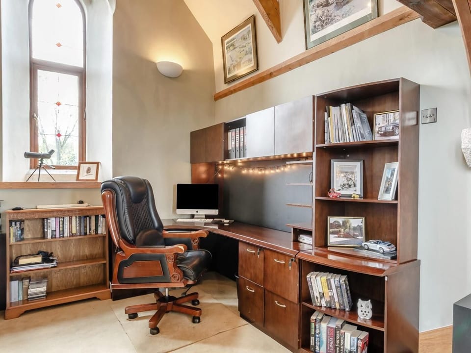 Office area just off the lounge