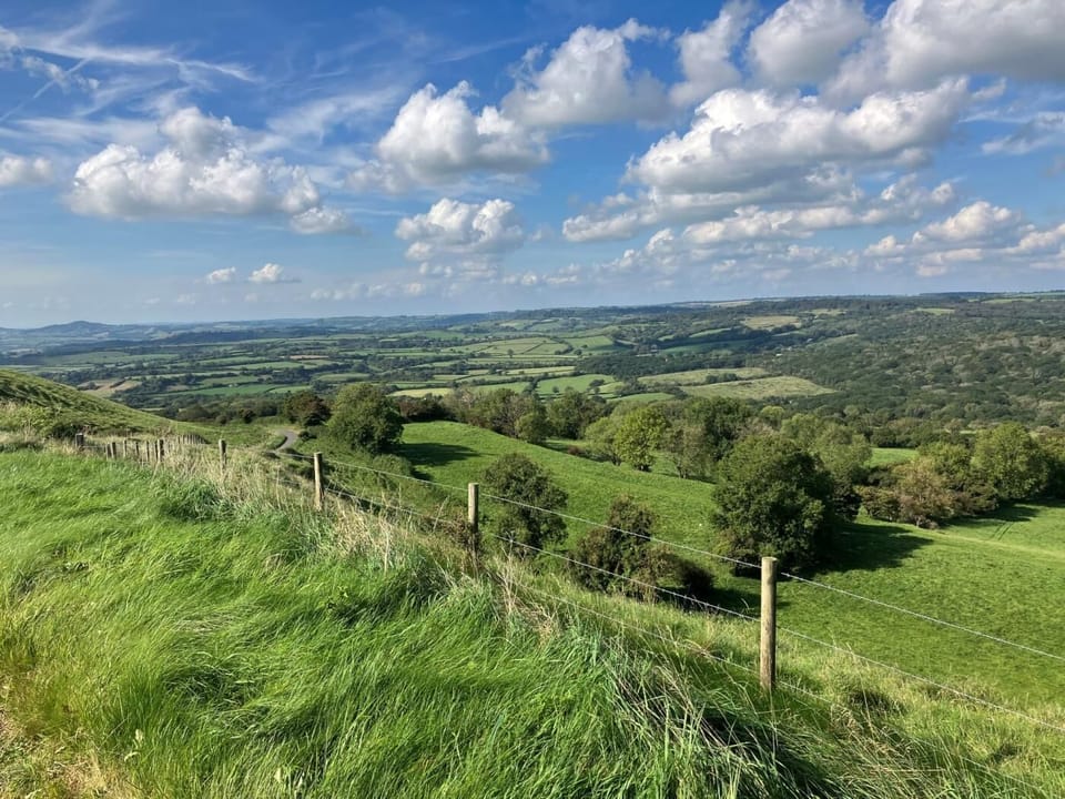 Enjoy walks and views from nearby Eggardon Hill