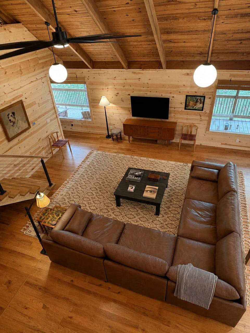 Living Room with a 60” smart tv