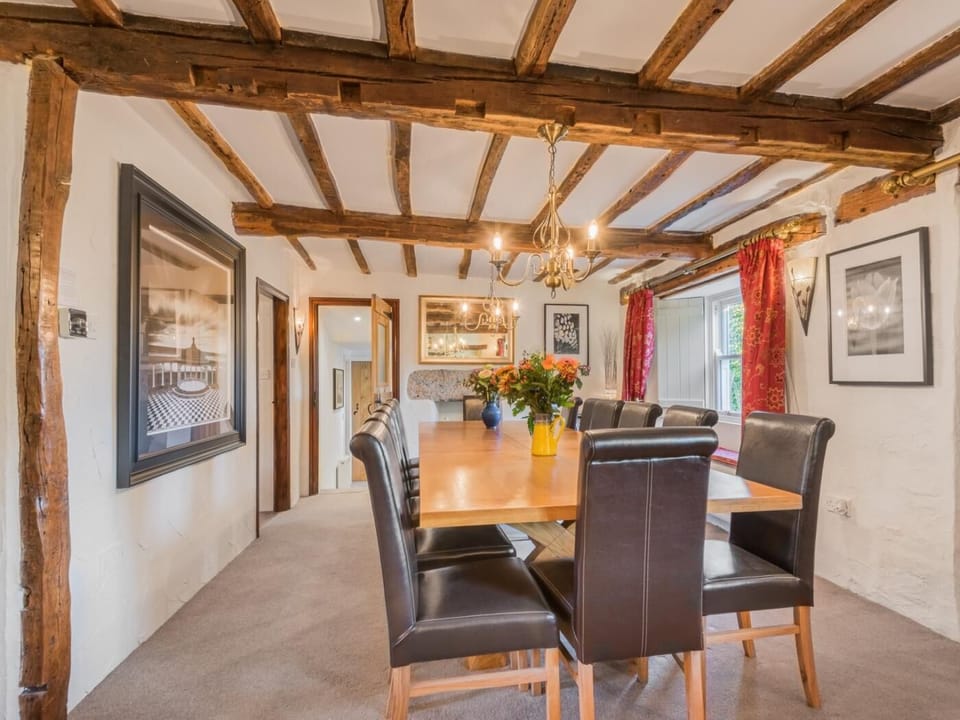 Lovely beams in the dining room