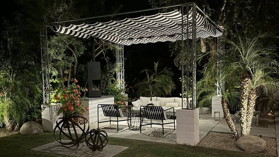 Pergola At Night