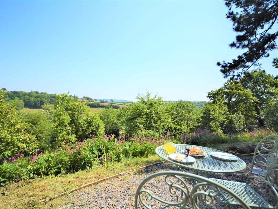 Enjoy breakfast in the sun, with valley views