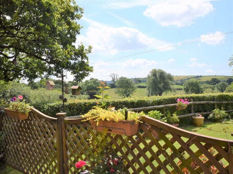 Amazing views from the garden out over the rolling hills beyond