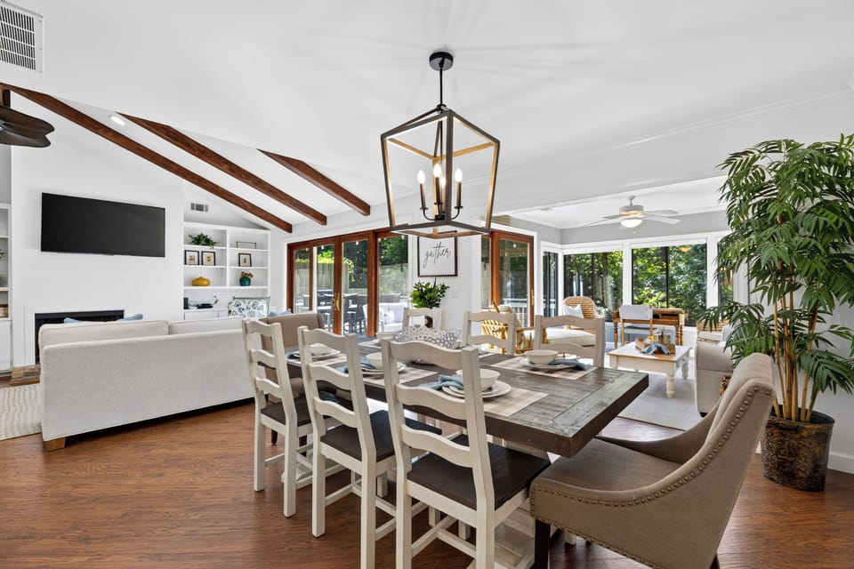 Gather together for memorable meals in this welcoming dining space.