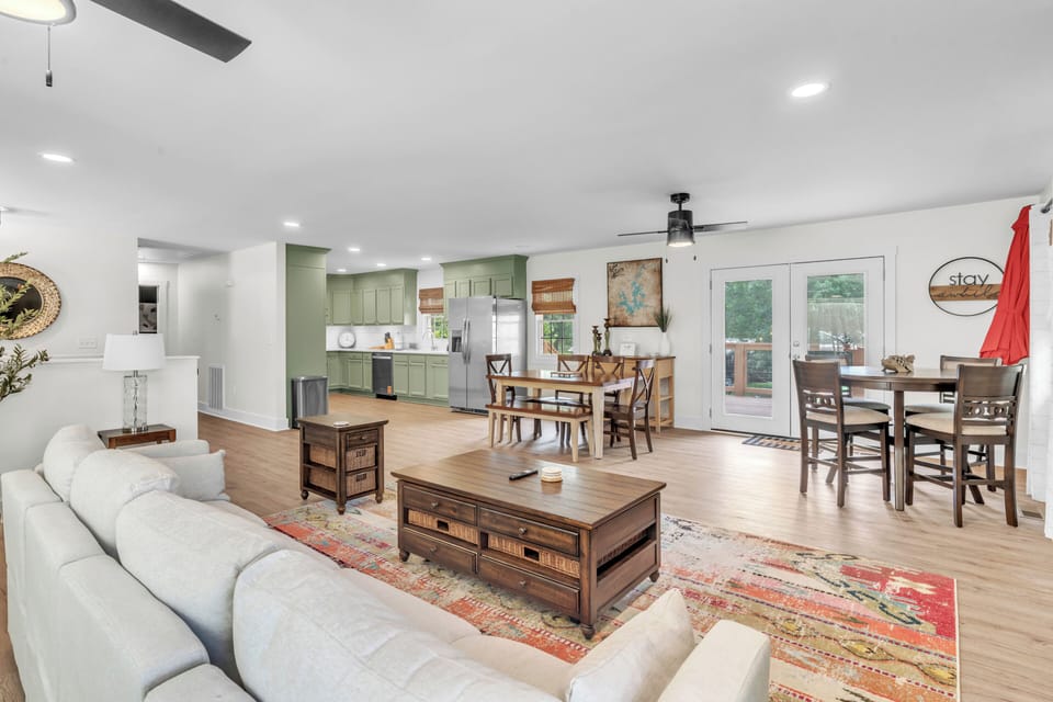 Spacious open layout with room for everyone to gather.