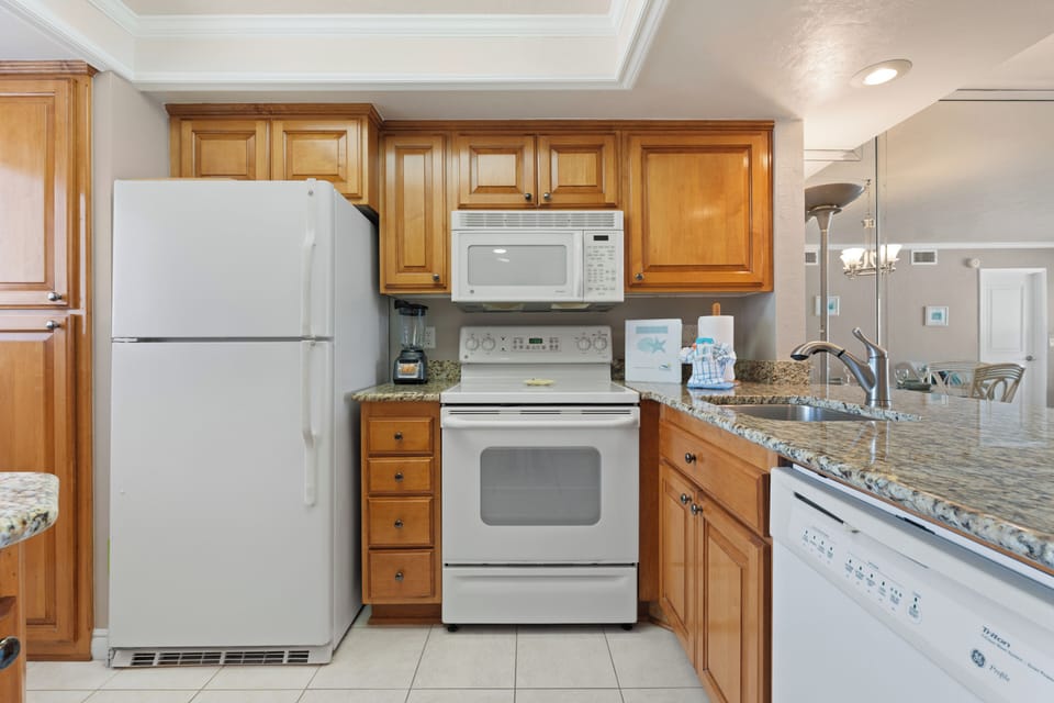Lots of storage and everything you would need!