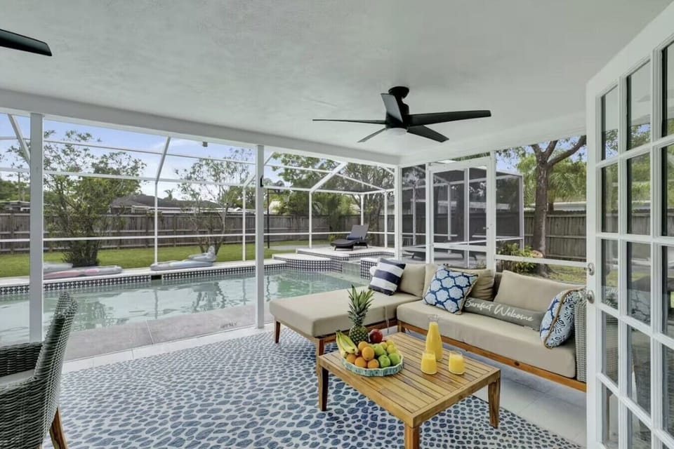 Soak up the Florida sunshine from the spa lounge area.