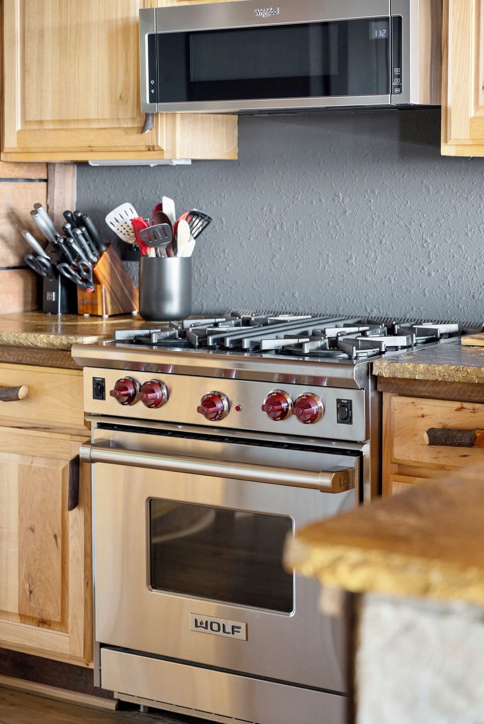 Sear like you mean it. The professional Wolf gas range turns a group breakfast or a slow Sunday sauce into the best seat in the kitchen.