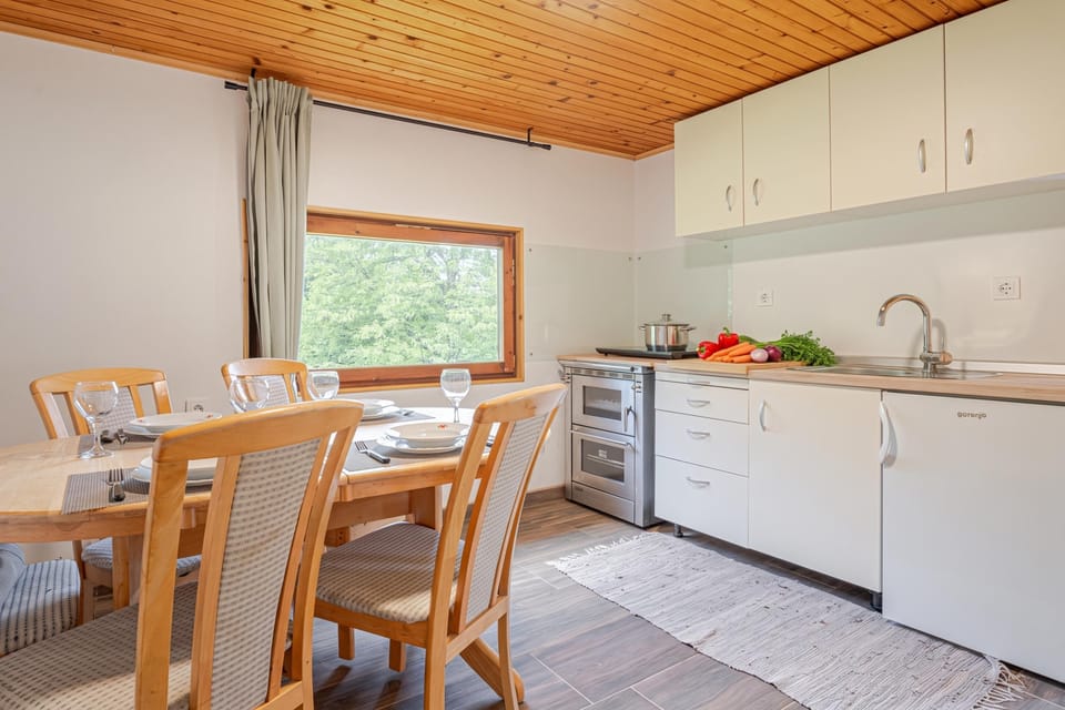 Kitchen and dining area