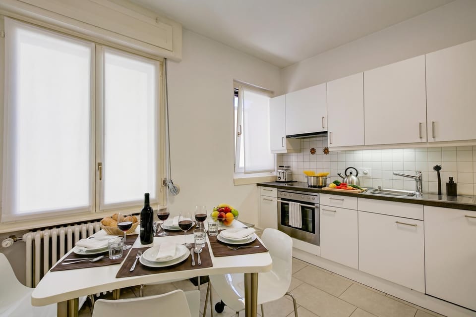Kitchen and dining area
