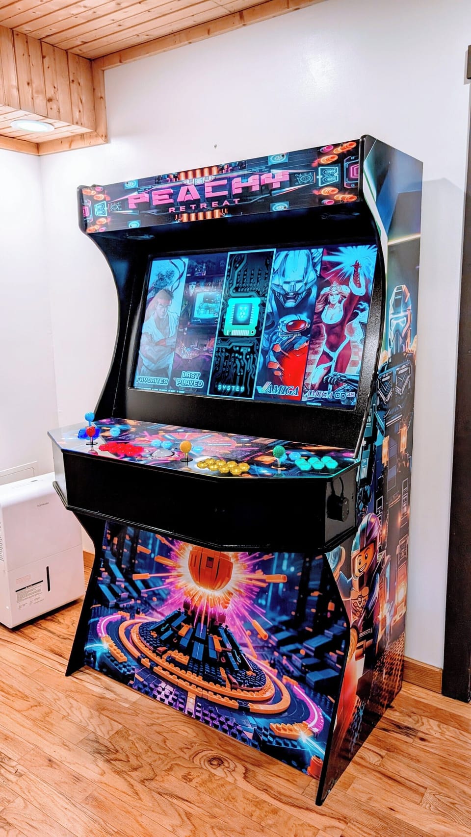 Retro arcade cabinet for endless nostalgic fun and game-night vibes