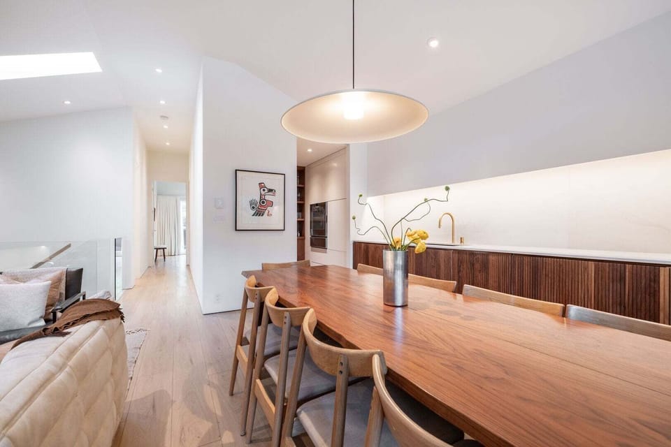 Dining and kitchen area